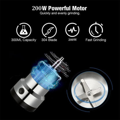 Electric Coffee & Spice Grinder – 150W Stainless Steel Blade