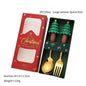 Christmas Stainless Steel Spoon & Fork Set – Santa Design