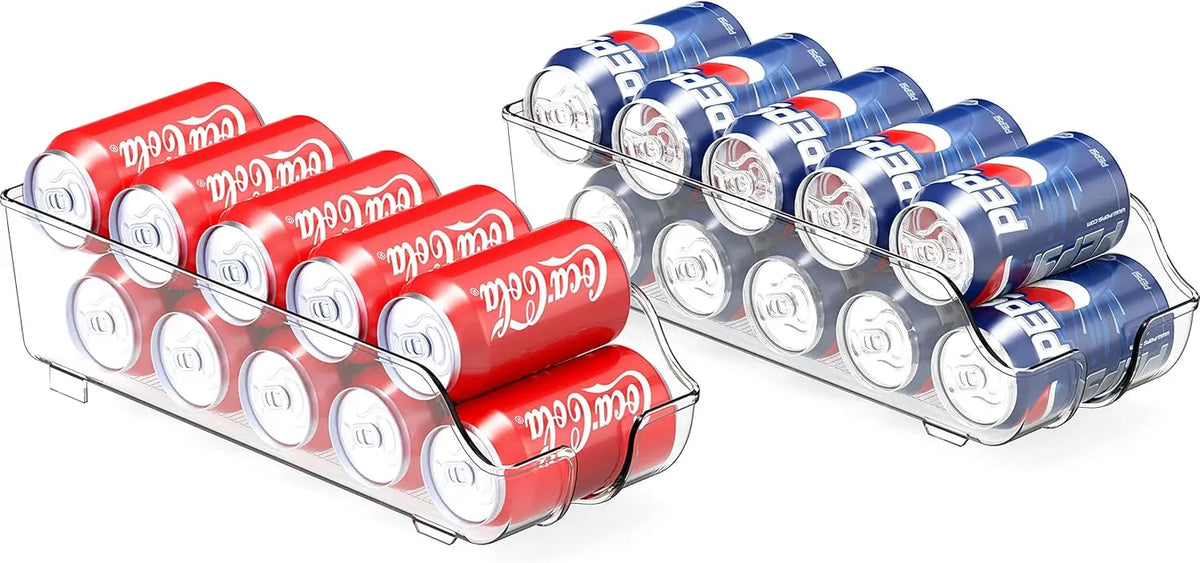 Soda Can Dispenser & Refrigerator Organizer – 1 or 2 Pack