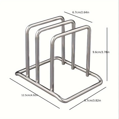 Pot Lid & Cutting Board Organizer Rack – Space-Saving Kitchen Storage
