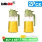 2-in-1 Plastic Oil Sprayer & Dispenser Bottle – 500ml