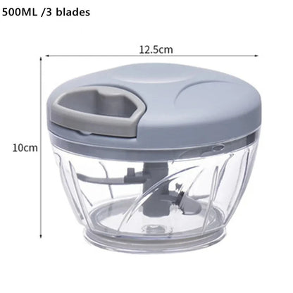 Manual Vegetable & Garlic Chopper – 500ml / 900ml