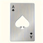 Ace of Spades Stainless Steel Bottle Opener – Card Size
