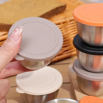 Stainless Steel Sauce Cups with Lids – 75ml