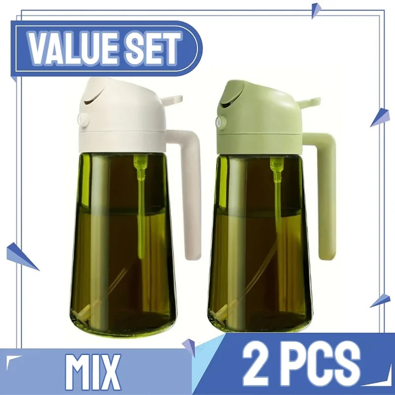 2-in-1 Oil Sprayer & Dispenser Bottle – 500ml