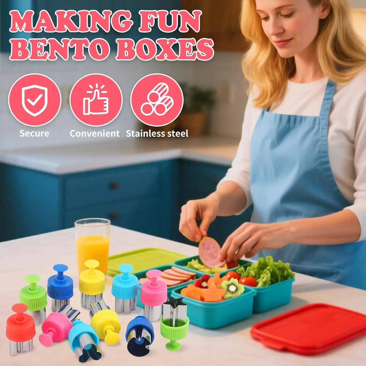 Fruit & Vegetable Shaped Cutters – 3/5/8-Piece Set