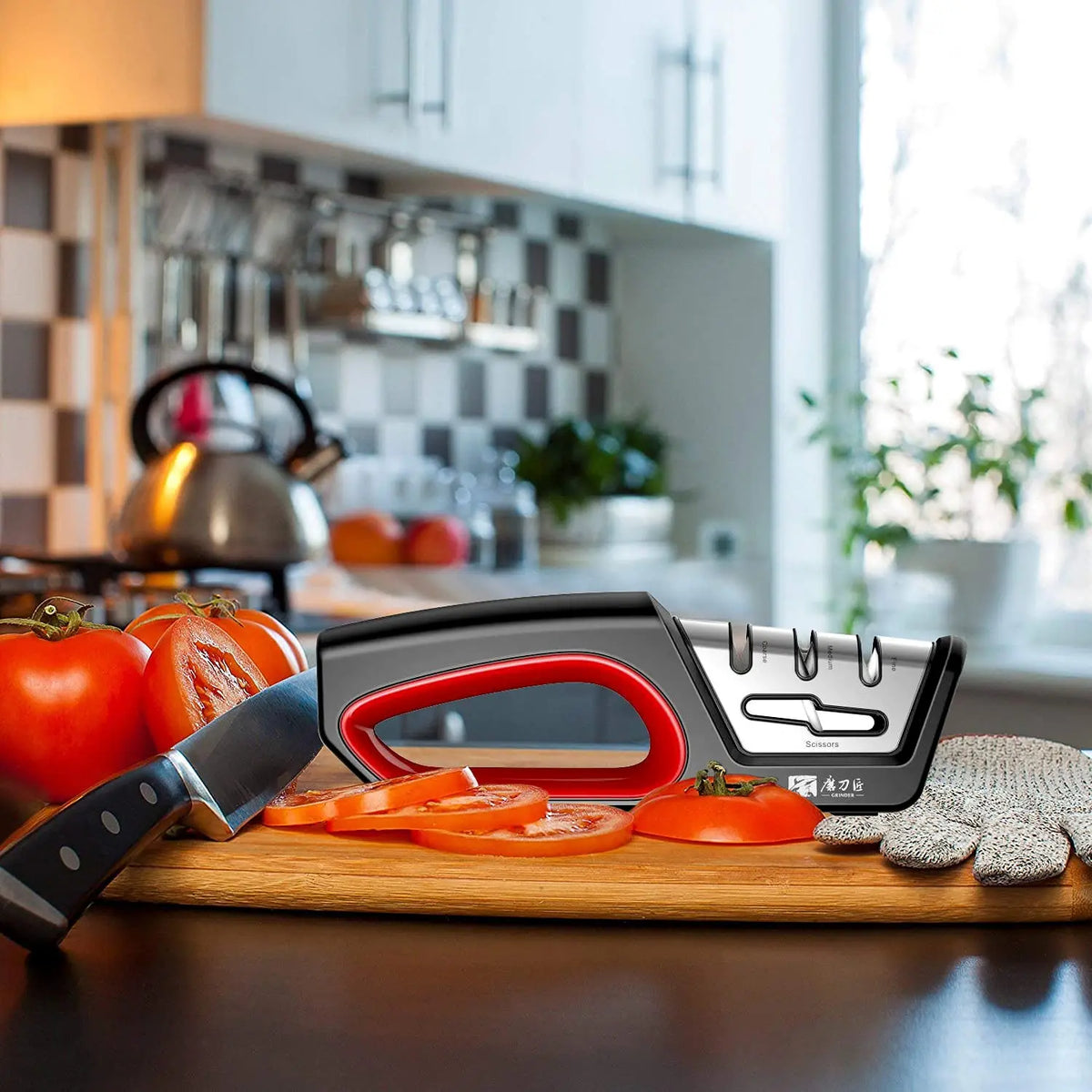 4-in-1 Kitchen Knife & Scissor Sharpener