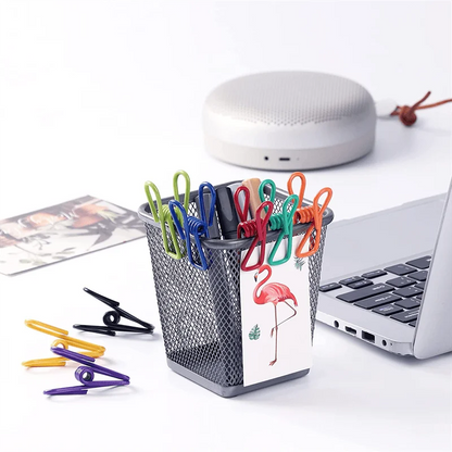 10-Piece Colorful PVC-Coated Steel Clips – Multi-Purpose Bag Clips