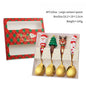 Christmas Stainless Steel Spoon & Fork Set – Santa Design