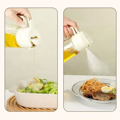 2-in-1 Oil Sprayer & Dispenser Bottle – 500ml