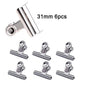 6-Piece Stainless Steel Bulldog Clips – Food Bag & Office Clips