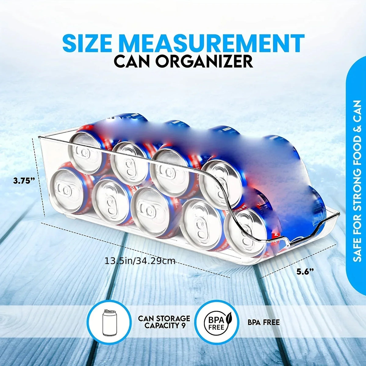 Soda Can Dispenser & Refrigerator Organizer – 1 or 2 Pack