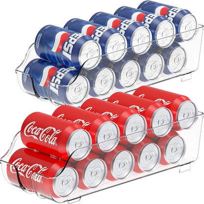 Soda Can Dispenser & Refrigerator Organizer – 1 or 2 Pack