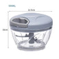 Manual Food Chopper with Stainless Steel Blades – 500ml / 900ml