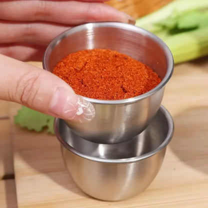 Stainless Steel Sauce Cups with Lids – 75ml