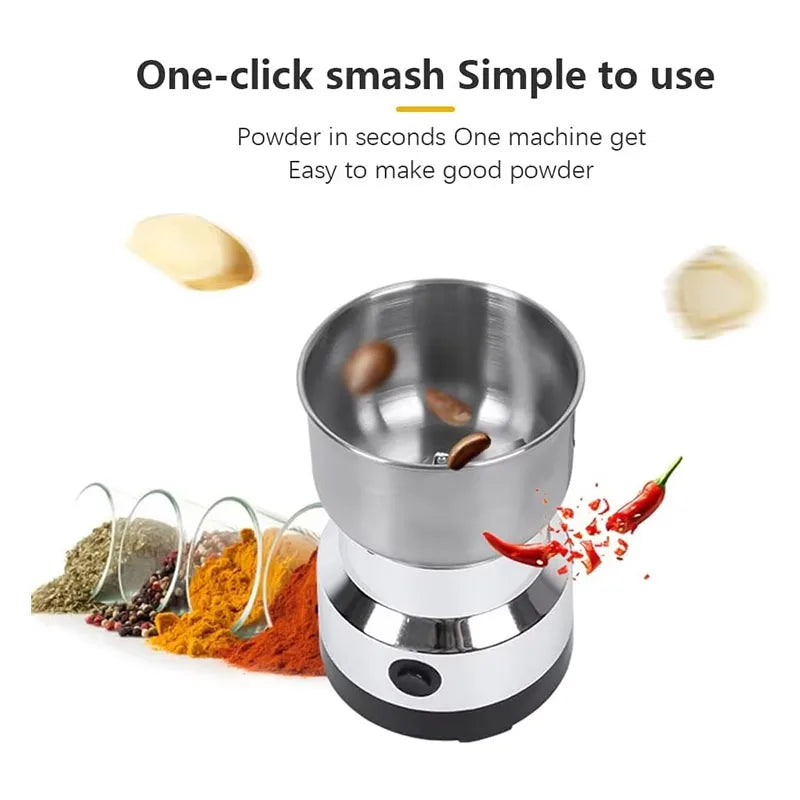 Electric Coffee & Spice Grinder – 150W Stainless Steel Blade