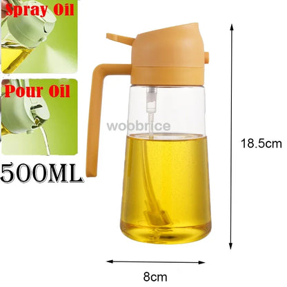 2-in-1 Oil Sprayer & Dispenser Bottle – 500ml
