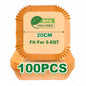 Square Air Fryer Parchment Paper Liners – 16/20/23cm, 50–100 Pack