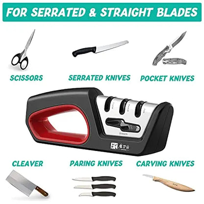 4-in-1 Kitchen Knife & Scissor Sharpener