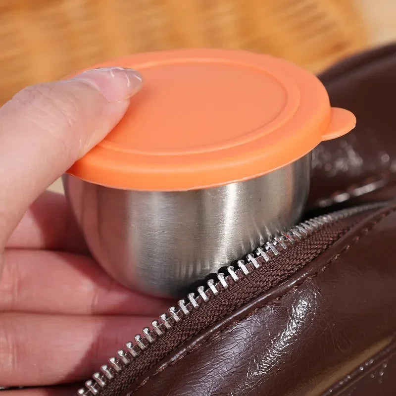 Stainless Steel Sauce Cups with Lids – 75ml
