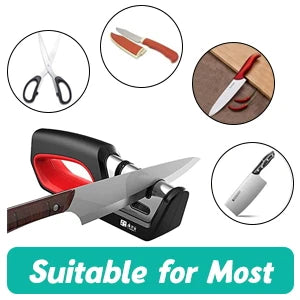 4-in-1 Kitchen Knife & Scissor Sharpener