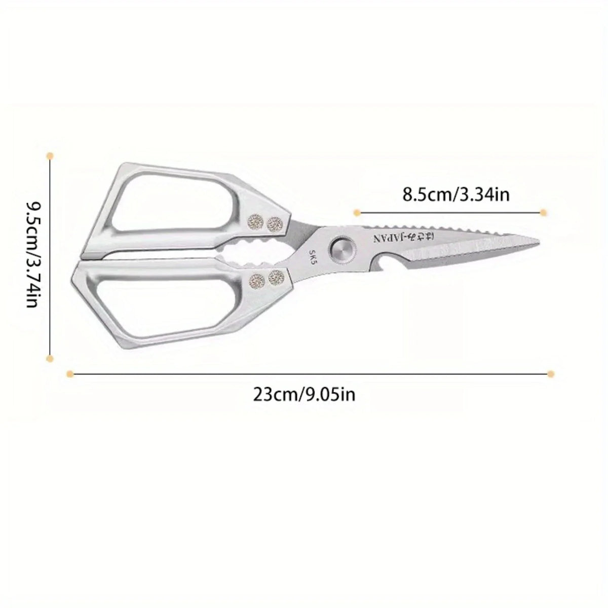 Stainless Steel Kitchen Shears – Multipurpose Food Cutting Scissors