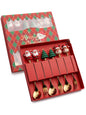Christmas Stainless Steel Spoon & Fork Set – Santa Design
