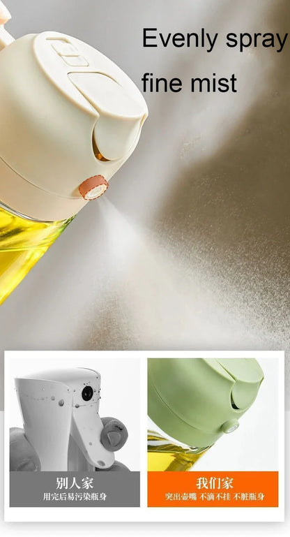 2-in-1 Oil Sprayer & Dispenser Bottle – 500ml