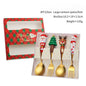 Christmas Stainless Steel Spoon & Fork Set – Santa Design