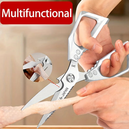 Stainless Steel Kitchen Shears – Multipurpose Food Cutting Scissors
