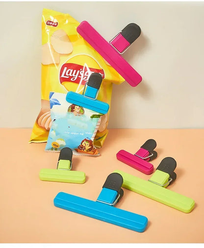 Reusable Plastic Food Bag Clips – 6-Piece Set