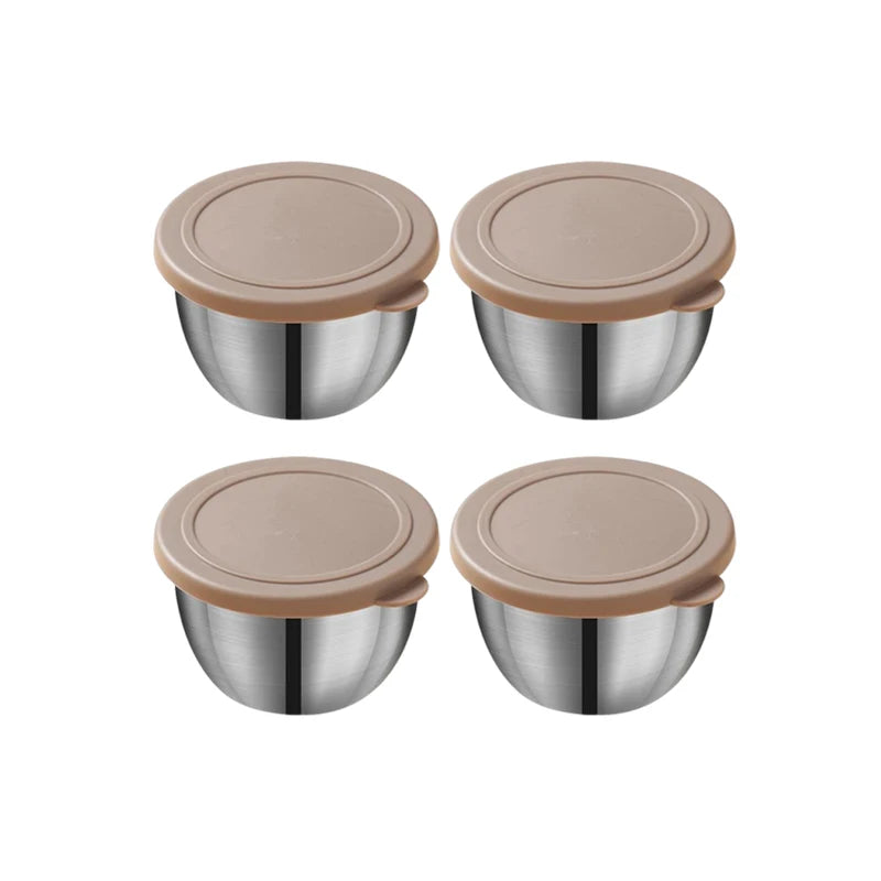 Stainless Steel Sauce Cups with Lids – 75ml