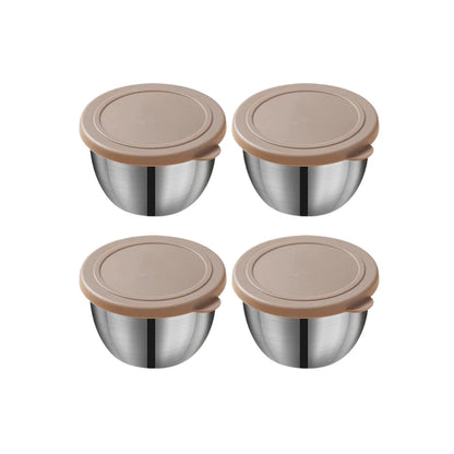 Stainless Steel Sauce Cups with Lids – 75ml