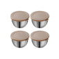 Stainless Steel Sauce Cups with Lids – 75ml