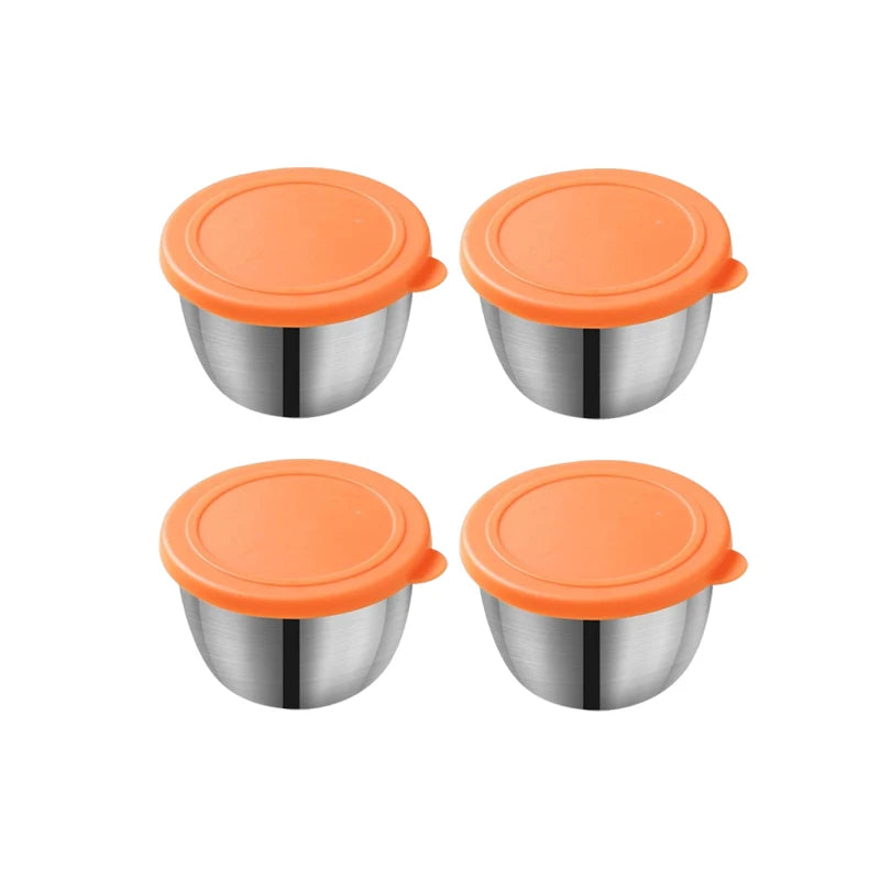 Stainless Steel Sauce Cups with Lids – 75ml